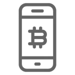 bitcoin smartphone cryptocurrency icon07 ifxhome صرافی گرین چنج