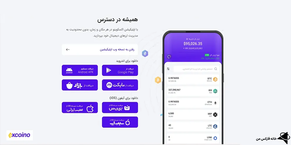صرافی اکسکوینو، صرافی اکسکوینو چیست، صرافی اکسکوینو ثبت نام 