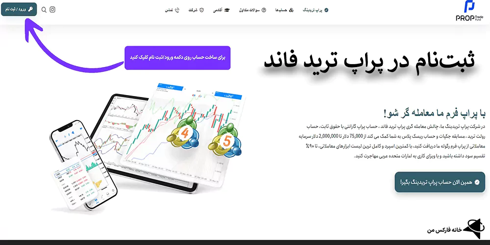 سرمایه گذاری با پراپ ترید، چالش پراپ ترید فاند
