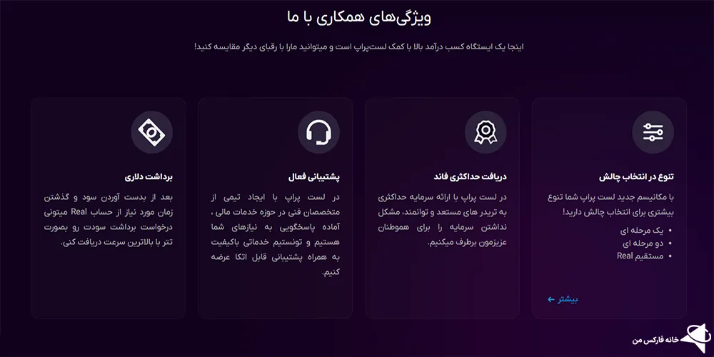 زورا اف ایکس پراپ، لست پراپ، زورا اف ایکس قوانین 