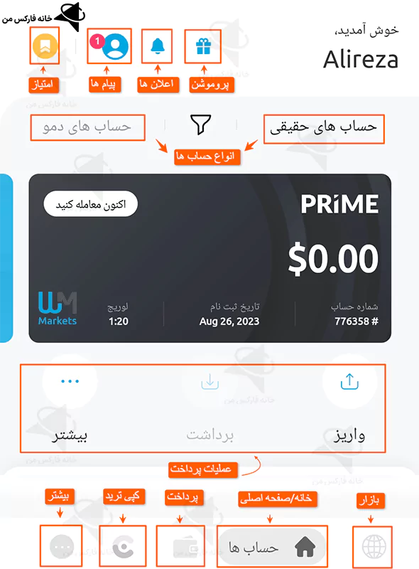 برنامه WM Market، دانلود برنامه WM Market بروکرز، دانلود برنامه WM Market